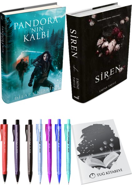 Siren Iki (Ciltli) Emine Tavuz ve Pandora'nın Kalbi 2 (Ciltli) Dilara Keskin 2'li Set + Armağan