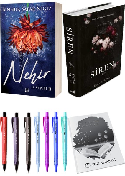 Siren Iki (Ciltli) Emine Tavuz ve Is Serisi 2 Nehir (Ciltli) Binnur Şafak Nigiz 2'li Set + Armağan