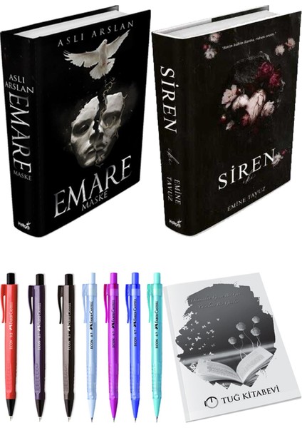 Siren Iki (Ciltli) Emine Tavuz ve Emare Maske (Ciltli) Aslı Arslan 2'li Set + Armağan