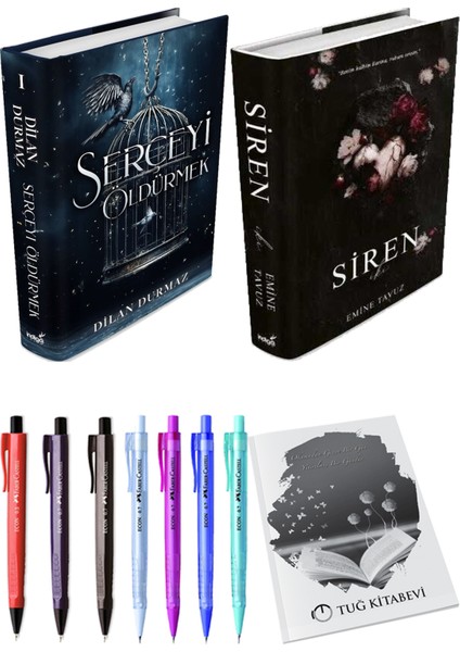 Siren Iki (Ciltli) Emine Tavuz ve Serçeyi Öldürmek (Ciltli) Dilan Durmaz 2'li Set + Armağan