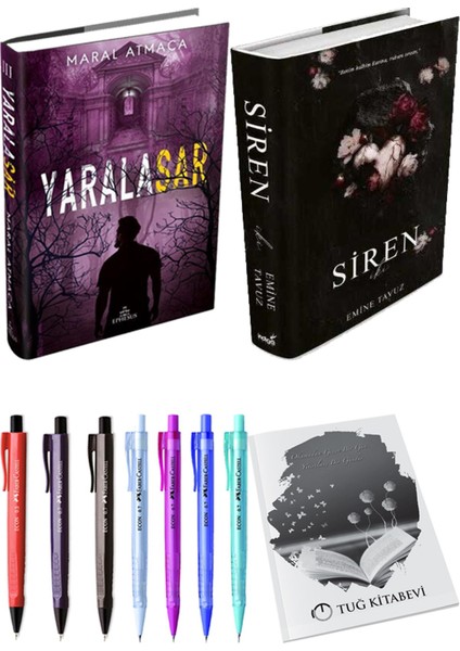 Siren Iki (Ciltli) Emine Tavuz ve Yaralasar 3 (Ciltli) Maral Atmaca 2'li Set + Armağan