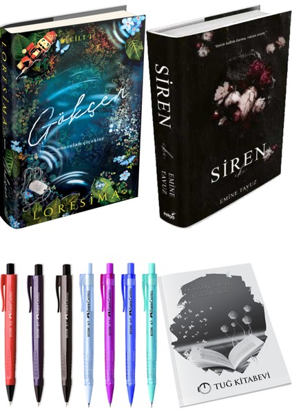 Siren Iki (Ciltli) Emine Tavuz ve Gökçen 1 (Ciltli) Loresima 2'li Set + Armağan