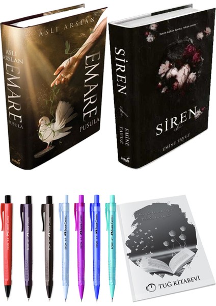 Siren Iki (Ciltli) Emine Tavuz ve Emare Pusula (Ciltli) Aslı Arslan 2'li Set + Armağan