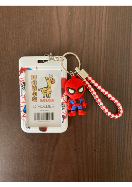 Marvel Iron Man Örümcek Adam Kaptan Amerika Ikili Kartlık Ahahtarlık Akbil Kabı