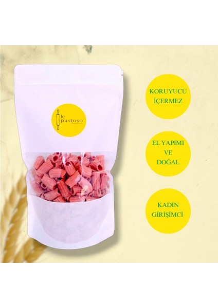 El Yapımı Pancarlı Boru Makarna 300 gr