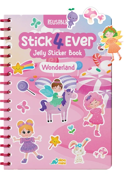 Stick4ever - Wonderland Tak Çıkar Jelly Sticker Kitabı