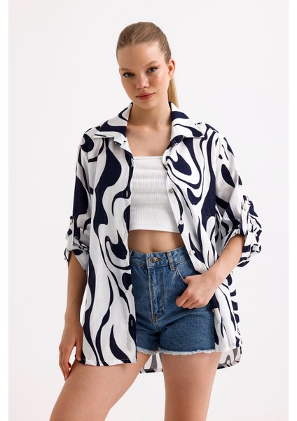 Desenli Uzun Kollu Gömlek fırsatları