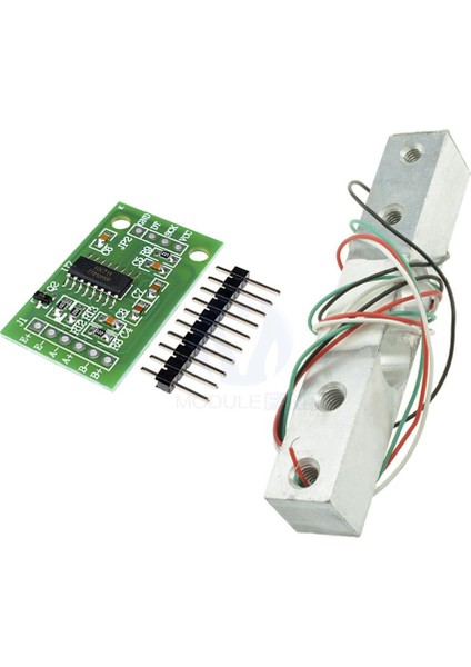 10KG Ağırlık Sensörü LOADCELL+HX711 Modül Ağırlık Takımı