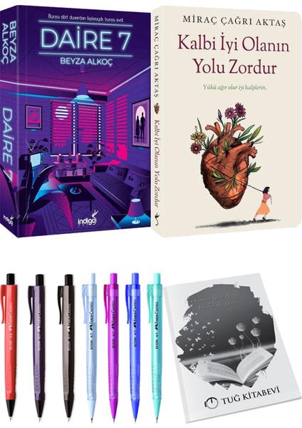 Kalbi İyi Olanın Yolu Zordur Miraç Çağrı Aktaş ve Daire 7 Beyza Alkoç 2'li Set + Armağan
