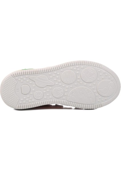 Pudra-Mint Unisex Cırtlı Çocuk Sneaker 6502-F