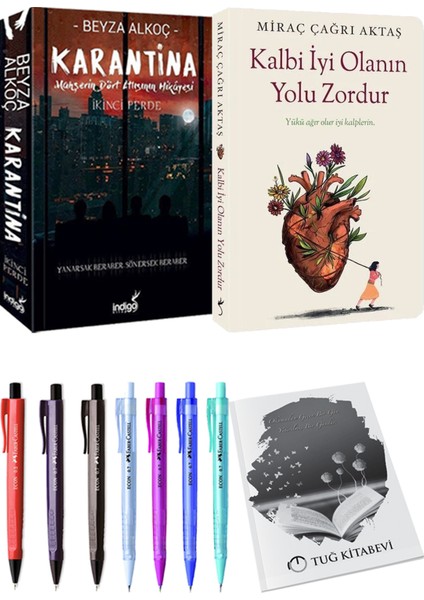 Kalbi İyi Olanın Yolu Zordur Miraç Çağrı Aktaş ve Karantina 2 Beyza Alkoç 2'li Set + Armağan