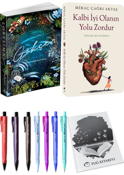 Kalbi Iyi Olanın Yolu Zordur Miraç Çağrı Aktaş ve Ephesus Yayınları Gökçen 1 Loresima 2'li Set + Hediyeli