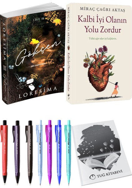 Kalbi Iyi Olanın Yolu Zordur Miraç Çağrı Aktaş ve Ephesus Yayınları Gökçen 3 Loresima 2'li Set + Hediyeli