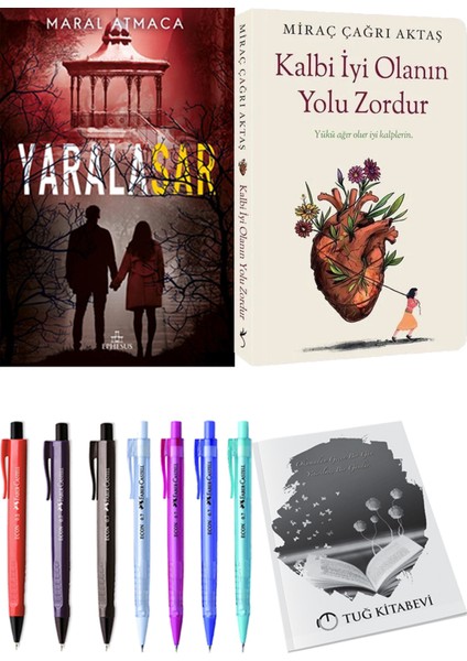 Kalbi İyi Olanın Yolu Zordur Miraç Çağrı Aktaş ve Yaralasar 4 Maral Atmaca 2'li Set + Armağan