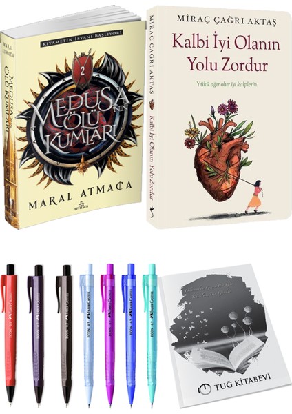 Kalbi İyi Olanın Yolu Zordur Miraç Çağrı Aktaş ve Medusanın Ölü Kumları 2 Maral Atmaca 2'li Set + Armağan