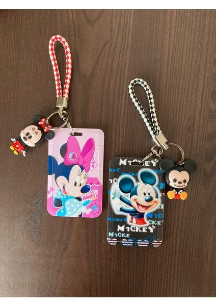 Mickey Minnie Mouse Ikili Ikisi Bir Arada Kartlık Anahtarlık Akbil Kabı fiyatları