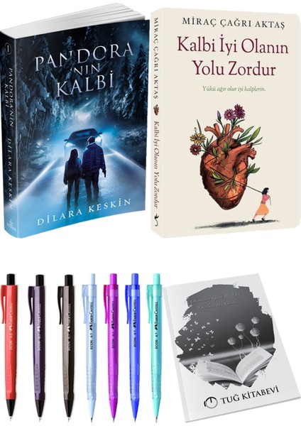 Kalbi İyi Olanın Yolu Zordur Miraç Çağrı Aktaş ve Pandora'nın Kalbi 1 Dilara Keskin 2'li Set + Armağan