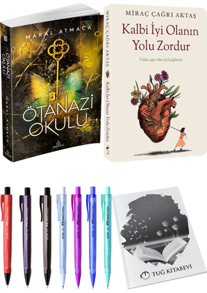 Kalbi Iyi Olanın Yolu Zordur Miraç Çağrı Aktaş ve Ephesus Yayınları Ötanazi Okulu 3 Maral Atmaca 2'li Set + Hediyeli
