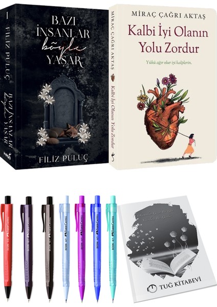 Kalbi İyi Olanın Yolu Zordur Miraç Çağrı Aktaş ve Bazı İnsanlar Böyle Yaşar 1 Filiz Puluç 2'li Set + Armağan