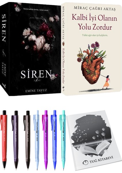 Kalbi İyi Olanın Yolu Zordur Miraç Çağrı Aktaş ve Siren Iki Emine Tavuz 2'li Set + Armağan