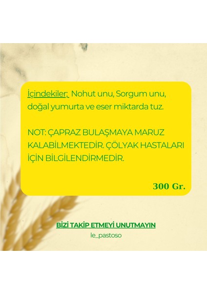 300 Gr. El Yapımı Glutensiz Bukle Makarna fiyatları