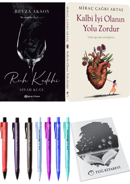 Kalbi İyi Olanın Yolu Zordur Miraç Çağrı Aktaş ve Ruh Kadehi Beyza Aksoy 2'li Set + Armağan