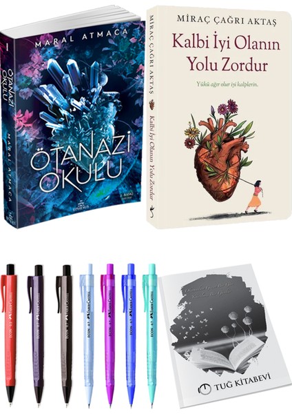 Kalbi Iyi Olanın Yolu Zordur Miraç Çağrı Aktaş ve Ephesus Yayınları Ötanazi Okulu 1 Maral Atmaca 2'li Set + Hediyeli