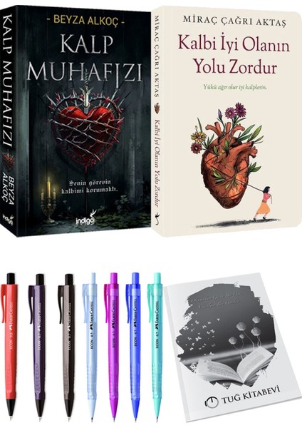 Kalbi İyi Olanın Yolu Zordur Miraç Çağrı Aktaş ve Kalp Muhafızı 1 Beyza Alkoç 2'li Set + Armağan