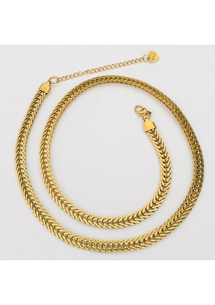 Çelik Zincir Kolye Unisex 60cm