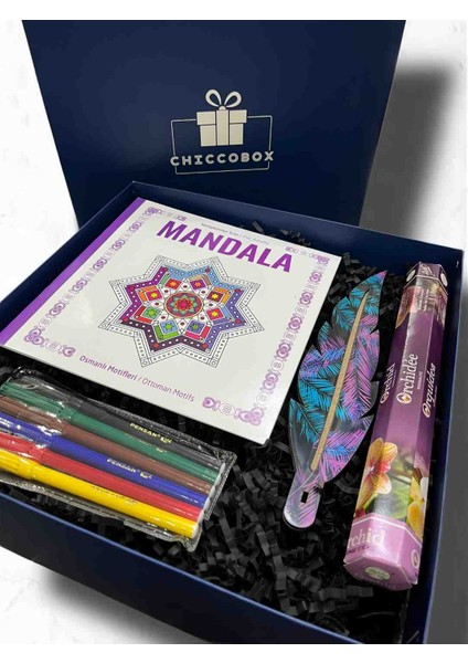 Mandala,tütsü,keçeli Kalem,konsept Hediye Kutusu fiyatları