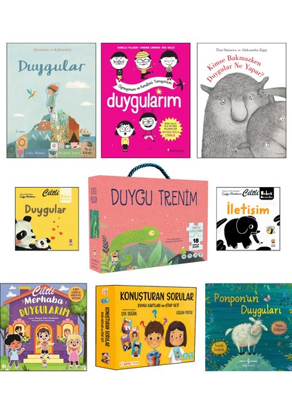 Duygular - Duygularım Oynuyorum ve Kendimi Tanıyorum - Kimse Bakmazken Duygular Ne Yapar? - İletişim - Duygu Trenim - Merhaba Duygularım 9'lu Set