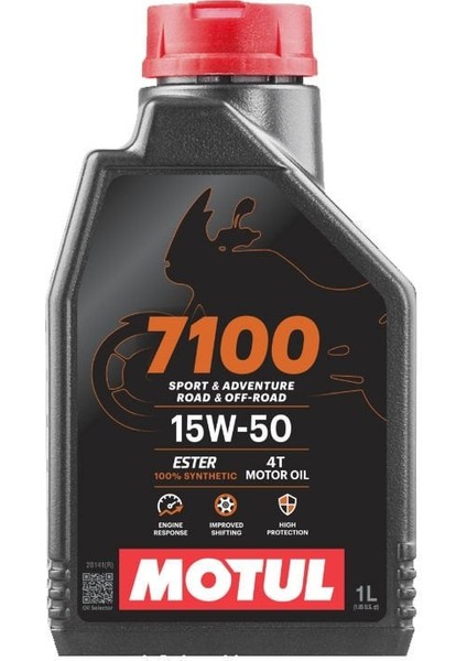Motul 7100 15W50 1 Litre Motor Yağı