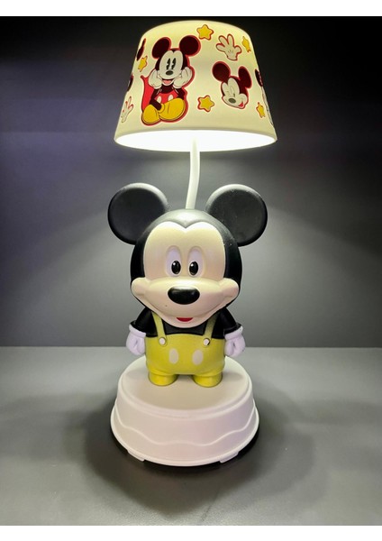 3 Kademeli LED Işıklı Şarjlı Çocuk Masa Gece Lambası Abajür - Kuromi Hello Kitty Mickey Mouse
