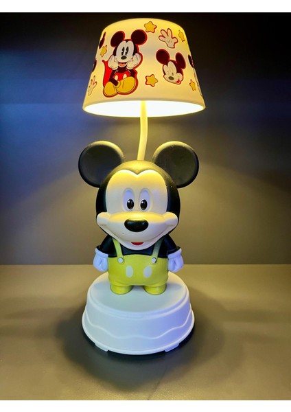 3 Kademeli LED Işıklı Şarjlı Çocuk Masa Gece Lambası Abajür - Kuromi Hello Kitty Mickey Mouse modelleri