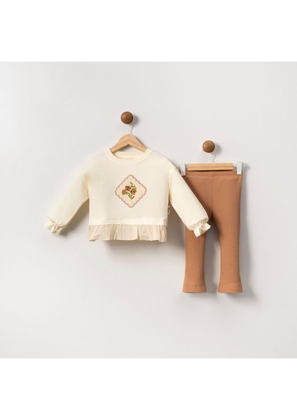 Kanaviçe Gül Nakışlı Takım