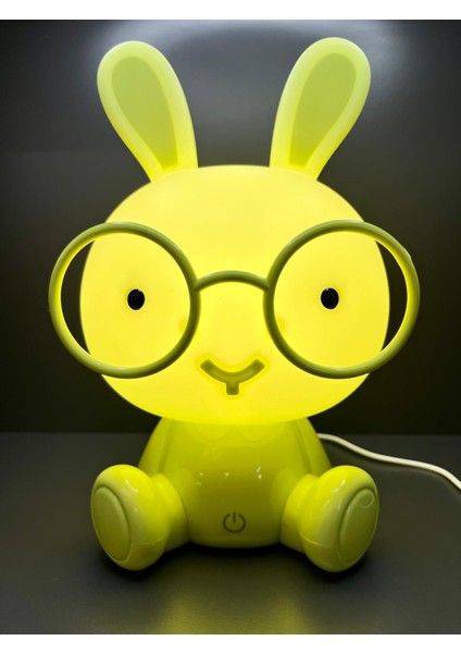 Tavşan 3 Kademe LED Işıklı Çocuk Masa Gece Lambası-3d Galaxy Kuromi Hello Kitty Sevgili Oyuncak