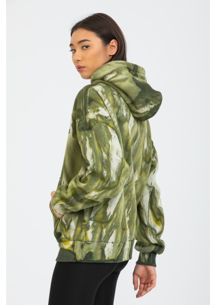 Oversize Haki Batik Sweatshirt modelleri