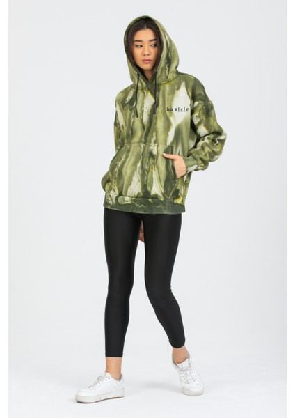 Oversize Haki Batik Sweatshirt fırsatları