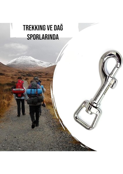Gemici Model Fırdöndülü Kancalı Dağcı Anahtarlık - Tasma Kancası - Dağcı Karabina 1 Adet fırsatları