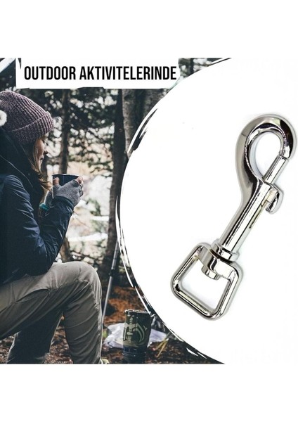 Gemici Model Fırdöndülü Kancalı Dağcı Anahtarlık - Tasma Kancası - Dağcı Karabina 1 Adet indirimleri