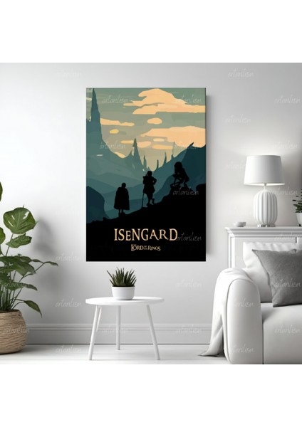 Yüzüklerin Efendisi Hd Dijital Baskı Isengard Kanvas Tablo Duvar Dekorasyonu Lotr Oyun Odası Salon Tablosu