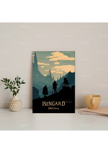 Yüzüklerin Efendisi Hd Dijital Baskı Isengard Kanvas Tablo Duvar Dekorasyonu Lotr Oyun Odası Salon Tablosu