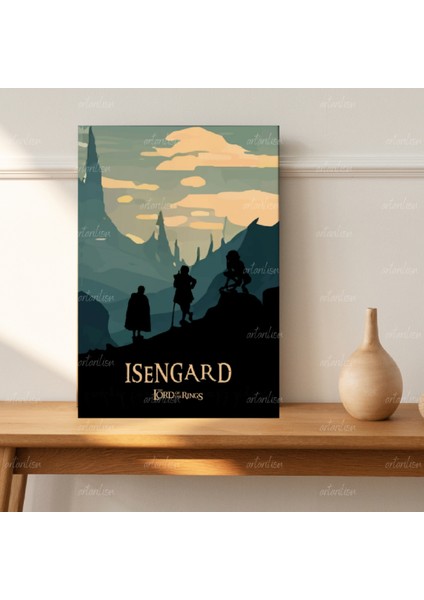 Yüzüklerin Efendisi Hd Dijital Baskı Isengard Kanvas Tablo Duvar Dekorasyonu Lotr Oyun Odası Salon Tablosu