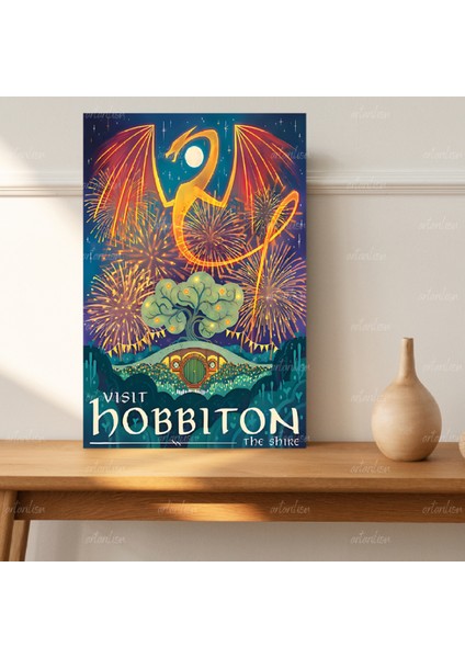 Yüzüklerin Efendisi Hd Dijital Baskı Kanvas Tablo Hobbiton Duvar Dekorasyonu Lotr Oyun Odası Salon Tablosu