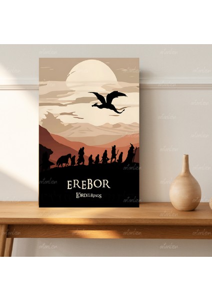 Yüzüklerin Efendisi Hd Dijital Baskı Kanvas Tablo Erabor Duvar Dekorasyonu Lotr Oyun Odası Salon Tablosu