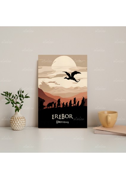 Yüzüklerin Efendisi Hd Dijital Baskı Kanvas Tablo Erabor Duvar Dekorasyonu Lotr Oyun Odası Salon Tablosu