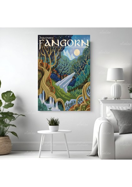 Yüzüklerin Efendisi Hd Dijital Baskı Kanvas Tablo Fangorn Ormanları Duvar Dekorasyonu Lotr Oyun Odası Salon Tablosu fiyatları