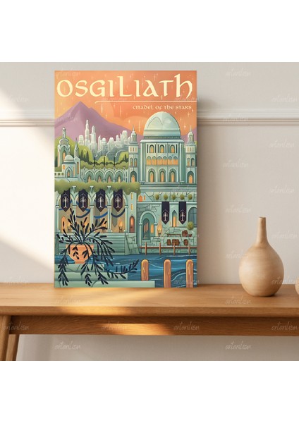 Yüzüklerin Efendisi Hd Dijital Baskı Kanvas Tablo Osgiliath Duvar Dekorasyonu Lotr Oyun Odası Salon Tablosu modelleri