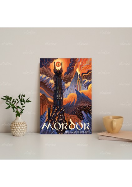 Yüzüklerin Efendisi Hd Dijital Baskı Kanvas Tablo Mordor Duvar Dekorasyonu Lotr Oyun Odası Salon Tablosu