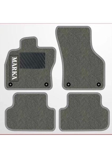Kia Sportage 2004-2010 Gri Halı Gri Kenar Petek Topuk